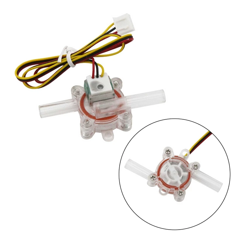 Water Flow Sensor Switch Flowmeter Counter Hall Type Fluid Meter 0.01～0.1/m3/h flow meter water flow meter turbine flow meter digital turbine flow meter
