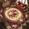 European Flower Large Size Carpet Living Room Decoration Luxury Floor Mats Non-slip Bedroom Rugs Washable Home Lounge Mat 러그 2