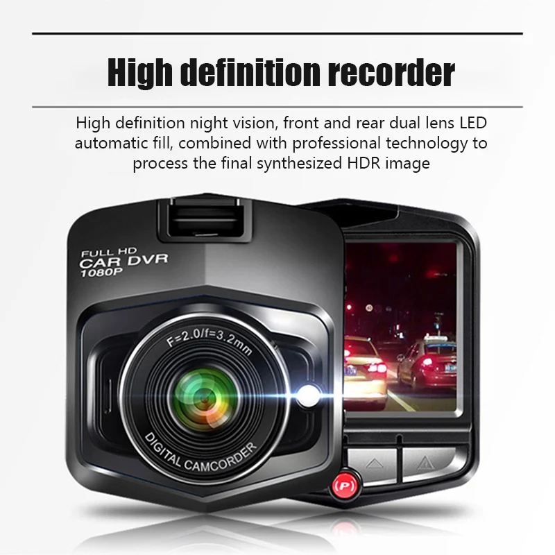 HD Car Dash Cam with Night Vision and Parking Monitor