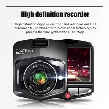 Dash Cam per auto DVR 1080P per videocamera per auto Videoregistratore HD per DVR per veicoli Monitor per visione notturna Telecamera per veicoli di parcheggio