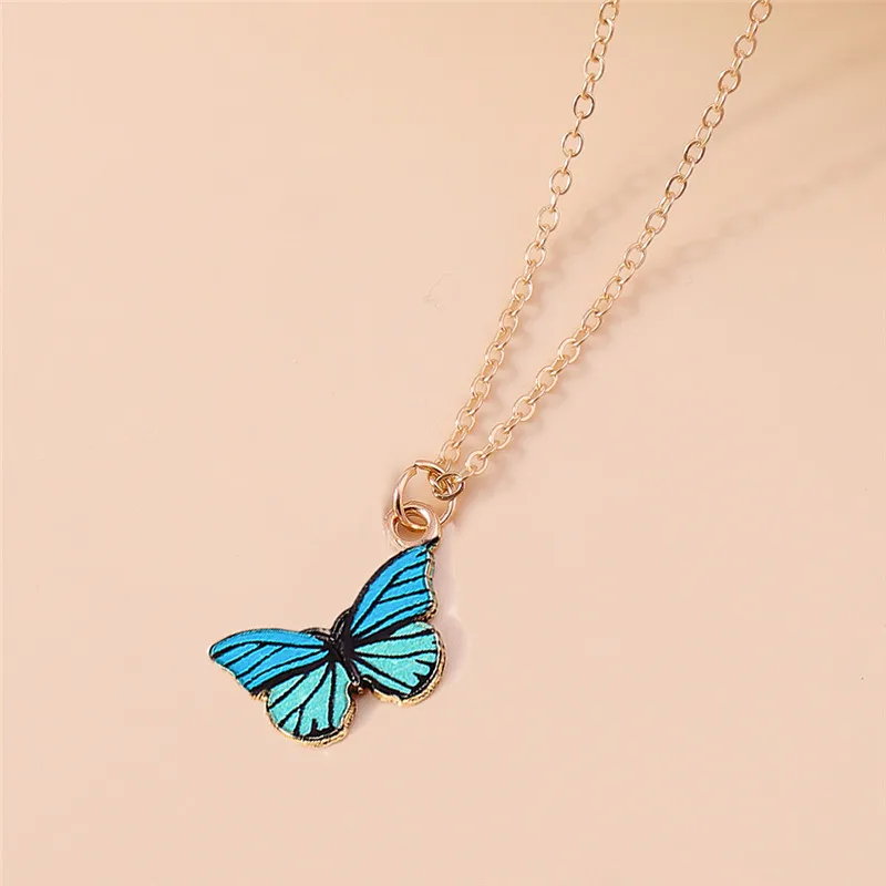 Aihua Mode Halskette Neue Schmetterling Anhänger Halskette Für Mädchen Nette Frauen Halskette Schmuck Geschenke – Detail 14