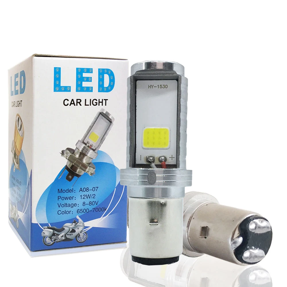 1pc 12000LM BA20D Motorcycle Auxiliary Led Headlight 6500K 12V Headlight Bulb H6 LED Light Hi-Lo Beam Lamp Bulb led lights motorcycle led lights motorcycle headlight bike light led motorcycle lights motorcycle driving lights