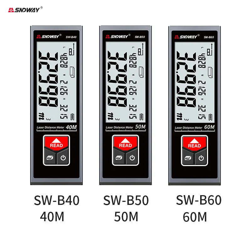 Laser Tape Measure 40M Digital Laser Rangefinder Distance Meter