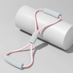 Enhanced Fitness Resistance Bands for Yoga & Exercise - Premium Rubber Pull Rope for Women’s Workout & Stretching (Pink)