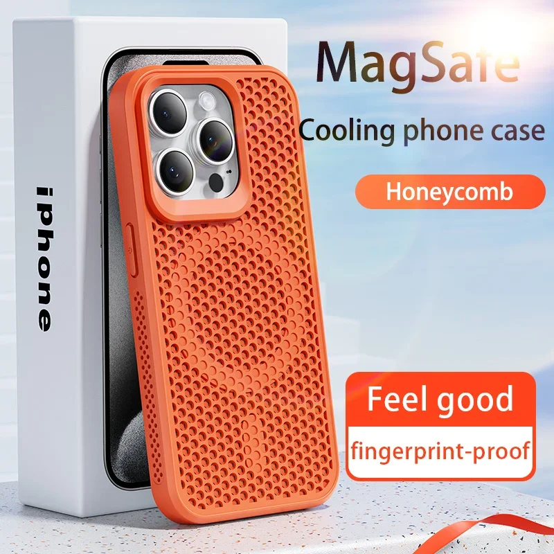 Enhanced Magnetic Mesh Cooling Case with Heat Dissipation and Matte Hard Cover