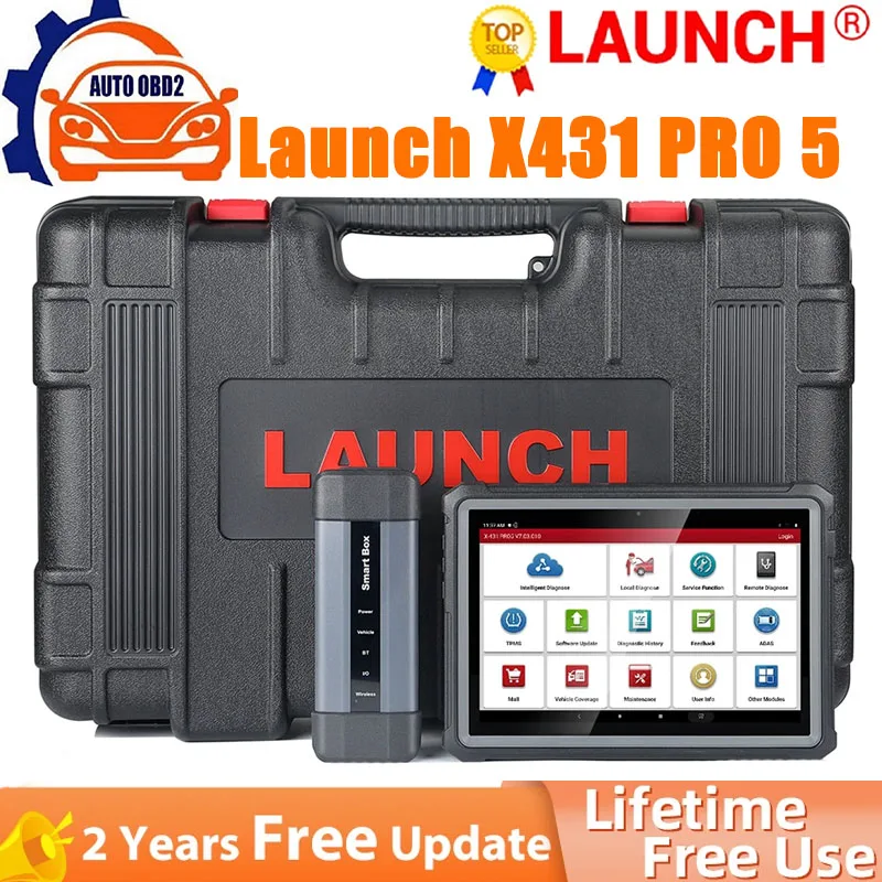 

Launch X431 PRO 5 PRO5 Car Diagnostic Tools J2534 SmartBox Programming Auto OBD2 Scanner Diagnosis Automotive Tool pk X-431 V+