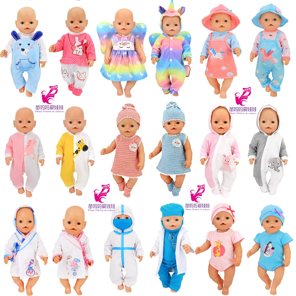 Baby Doll Clothes Set 43 Cm 18" Doll Outfit Baby Girl Gift 40 Cm Nenuco Ropa Y Su Hermanita Toys Wears Barbie Doll Clothes Doll Clothes Doll Clothes Accessories Doll Accessories