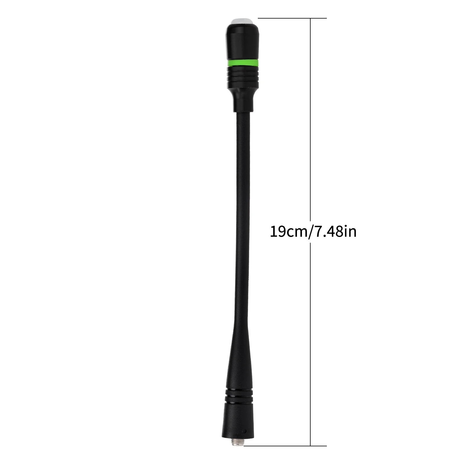 Superbat UHF VHF 136-174MHz 400-470MHz Ham Radio Dual Band Antenna with LED Light for Baofeng UV-5R BF-F8HP 888S Retevis RT-5R R