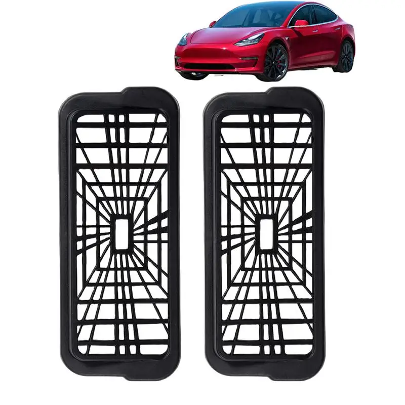 

Center Console Rear Backseat Outlet Protector Grille 2pcs Anti-blocking Air Conditioning Grille Durable Under Seat Vent Cover