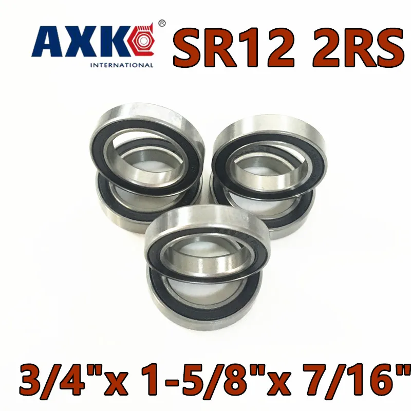 Sale 2pcs Sr12zz Sr12 2rs R12-2rs R12 R12zz R122z Ball Bearing 19.05x41.275x11.112mm Inch Miniature 3/4"x 1-5/8"x 7/16"