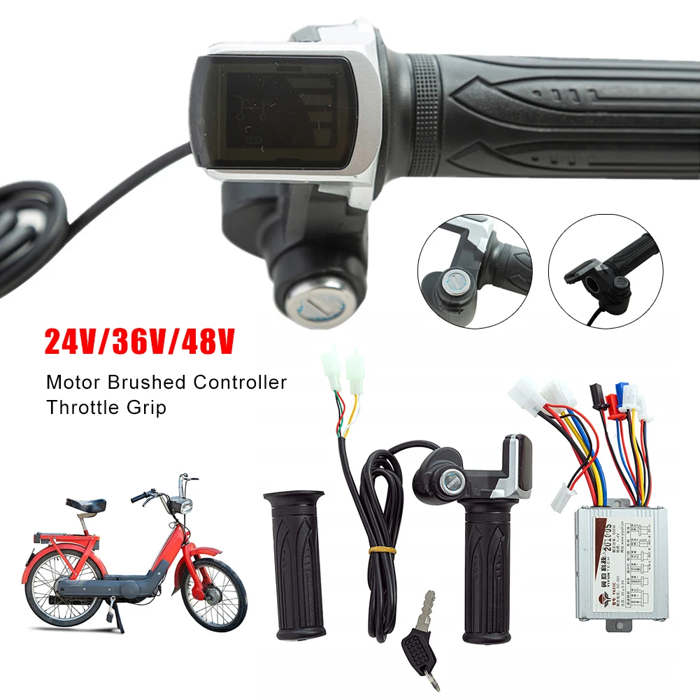

Electric Bike Bicycle Scooter Cycling Accessories Motor Brushed Controller Throttle Twist Grip E-bike Scooter High Quality Tools