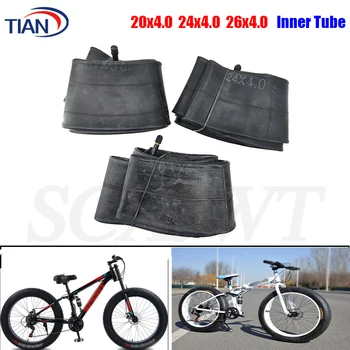 20/24/26 pollici bici da spiaggia bici da neve camera d'aria 20x4.0/24x4.0/26x4.0 AV Schrader bici elettrica grasso pneumatico ciclismo pneumatico tubo di gomma