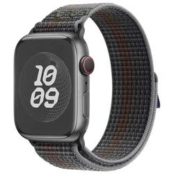 Premium Nylon Loop Strap for Apple Watch - Breathable and Stylish Bracelet Band (10 midnight color)