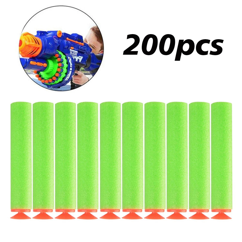 

300pcs Green Soft Suction Foam Bullets for Gun Replaced Sucker Bullet Darts for N-Strike Elite Series Blasters Series