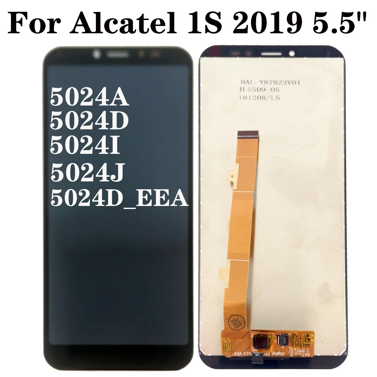 

5.5" For Alcatel 1S 5024A 5024D 5024I 5024J 5024D_EEA LCD Display Touch Screen