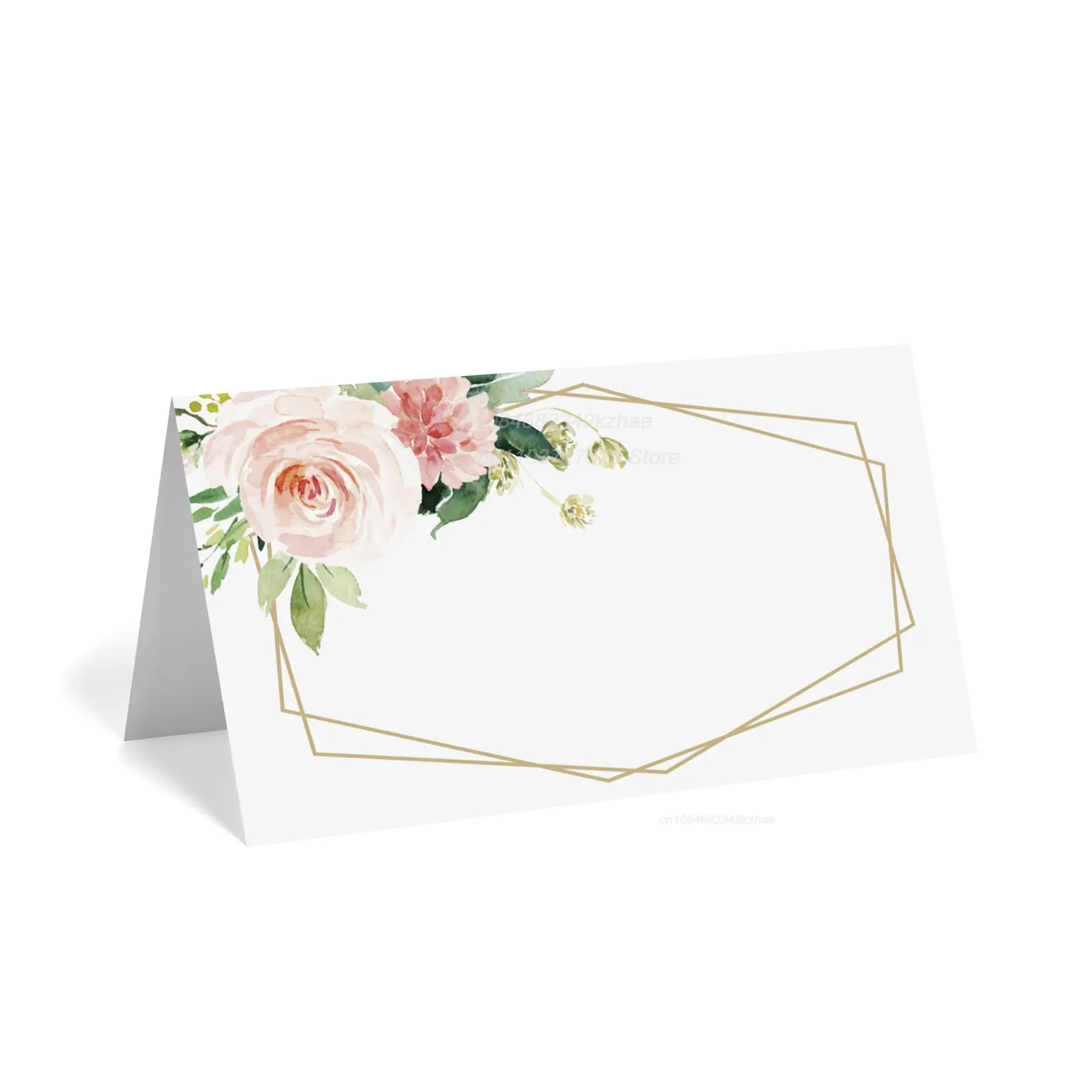 Simple Fresh Watercolor Flowers Wedding Seating Number Table Card Name Place Cards Christmas Birthday Party Greeting Card 10pcs greeting cards wedding table cards