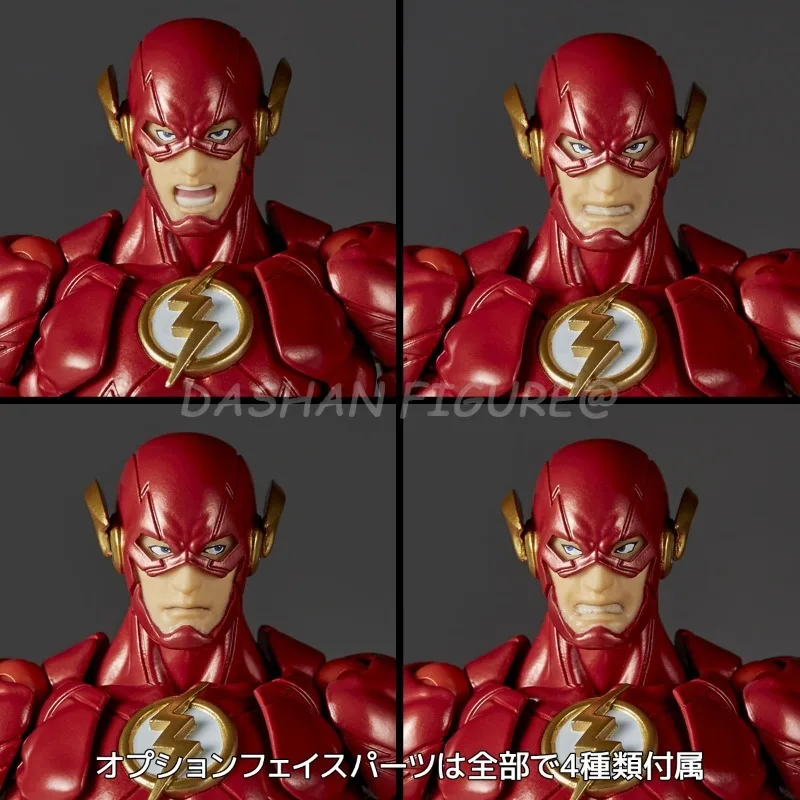 Revoltech The Flash Action Figure Barry Allen Figurine Movable PVC Collection Kaiyodo Amazing Yamaguchi Flashpoint Model Toys