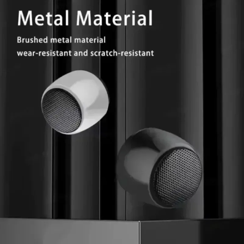 Portable Mini Bluetooth Speaker Metal Body Stereo Sound Wireless Audio Player with Mic for Outdoor Cycling Travel Party Music - 5
