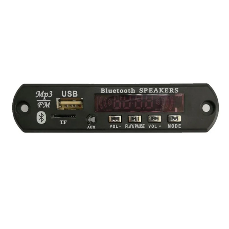 무선 블루투스 5.0 MP3 보드, 자동차 오디오, USB, TF, FM 라디오 모듈, MP3 플레이어, 리모컨 포함, 5V