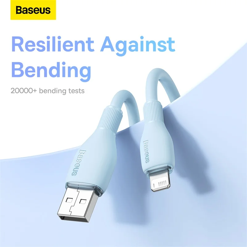 Baseus 2.4A USB Cable  For iPhone Charging Cable USB Cord Fast Data Charging Wire Cord For iPhone 14 13 12 11 Pro Max
