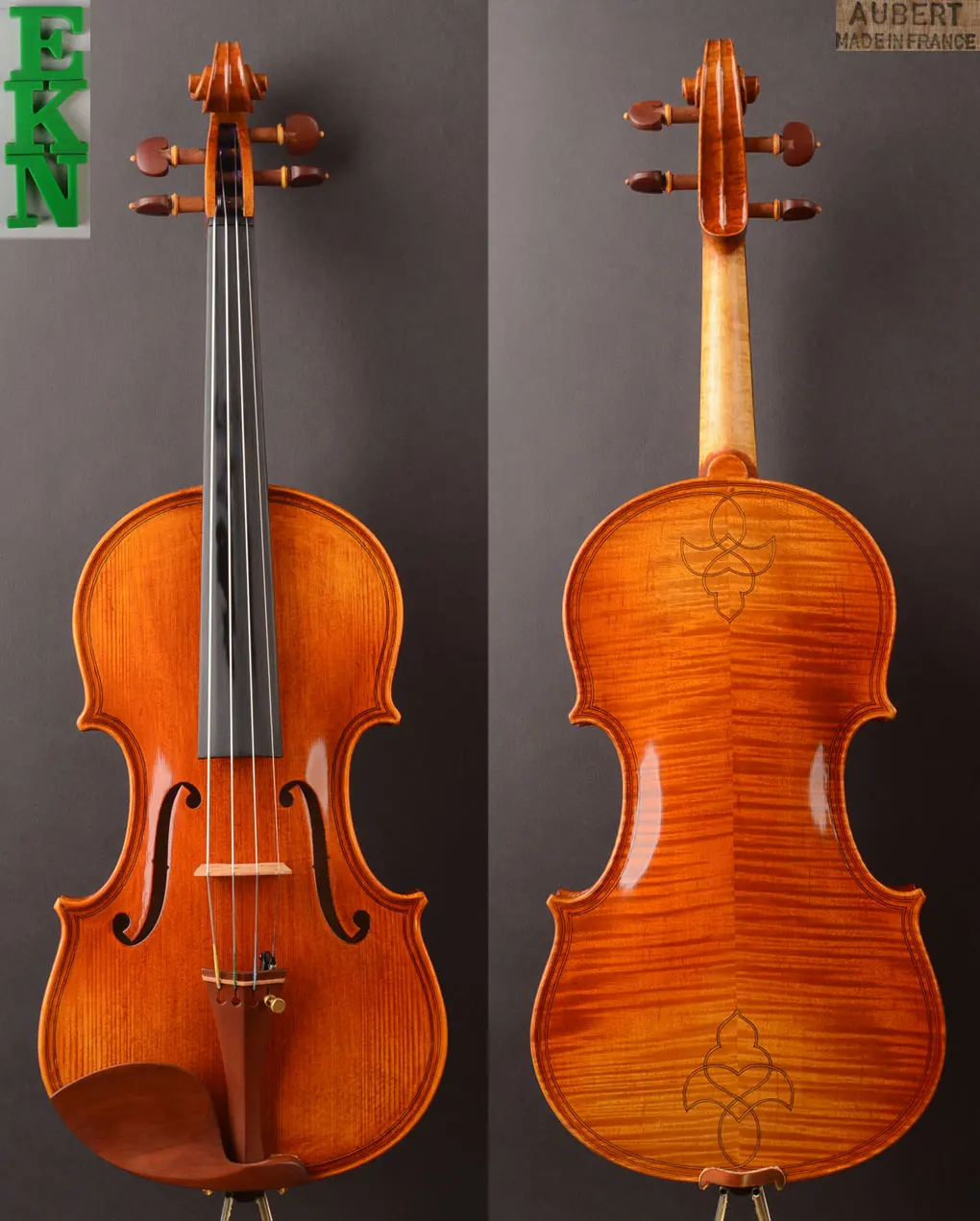 Loud open tone, Transparent VR! Best Model, 4/4 Violin ! Fitted Aubert Bridge , free case and bow