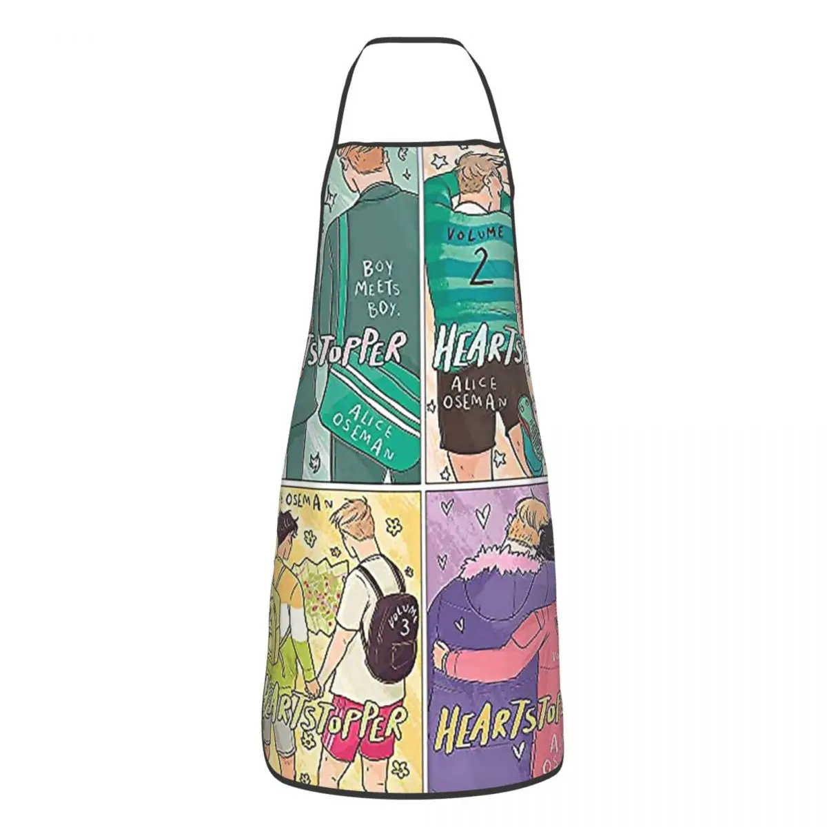 Heartstopper Lover Polyester Aprons 52*72Cm Kitchen Household Bib Tablier Cooking Home Cleaning Pinafore For Manicurist