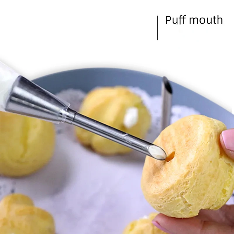 

Stainless Steel Pointed Puff Mouth Set Decorated Cream Mouth Baking Tool