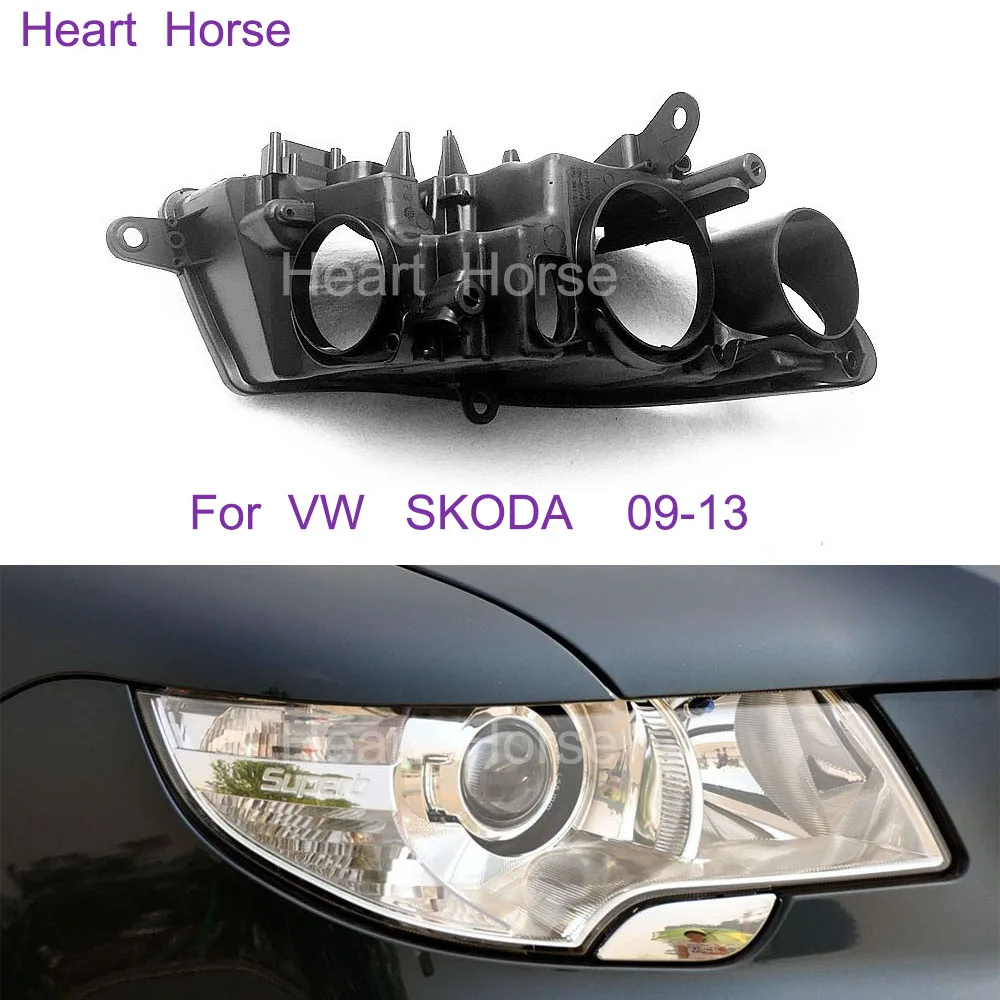 

For Volkswagen Skoda 2009 2010 2011 2012 2013 Headlight Base Car Rear Base Front Headlamp House Headlight Back House Auto