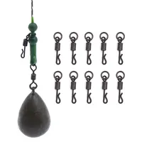 Carp Fishing Swivels Hair Ronnie Rig Connector Accessories Fishing Snap Hook Swivel For Carp Coarse Sleeve Terminal Tackle 20pcs 1