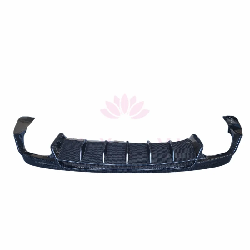 

L D style carbon rear diffuser body kit around exhaust pipe for 16-20 Maserati Levante