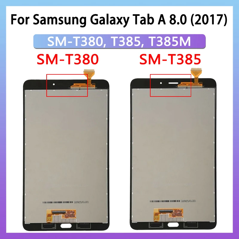 Digitador da Tela Táctil para Samsung Tab Display Lcd 80 Polegadas a 8.0 2023 T380 T385 a2 s Sm-t380 Sm-t385