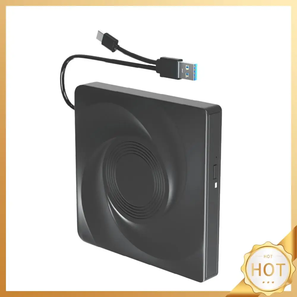 

Портативный оптический привод USB 3.0 Type-C тонкий корпус DVD CD-плеера для ноутбука компьютера