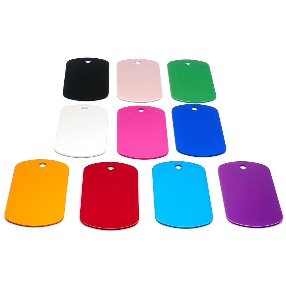 Commercio All'ingrosso 100 PZ Pet Shop Cat & Dog Etichetta In Bianco In Acciaio Inossidabile Targhetta Per Gatti Accessori Per Collare Per Cani Ciondolo Pet ID Nome Tag, Colore Misto, S-30x16x1.7 - Foto 8