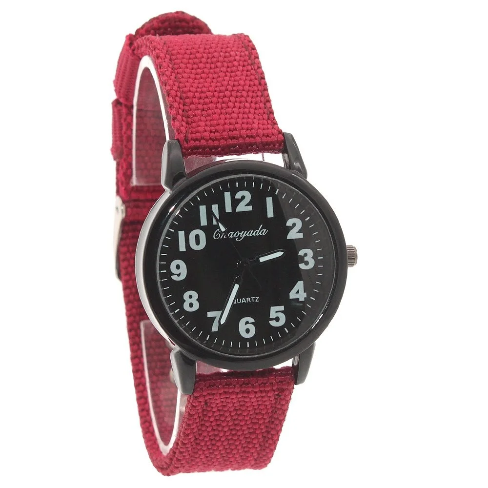 Children Kids Watch Military Fabric Nylon Band Student Boy Girls Watches Quartz Analog Army Men Women Quartz Wrist Watches 6