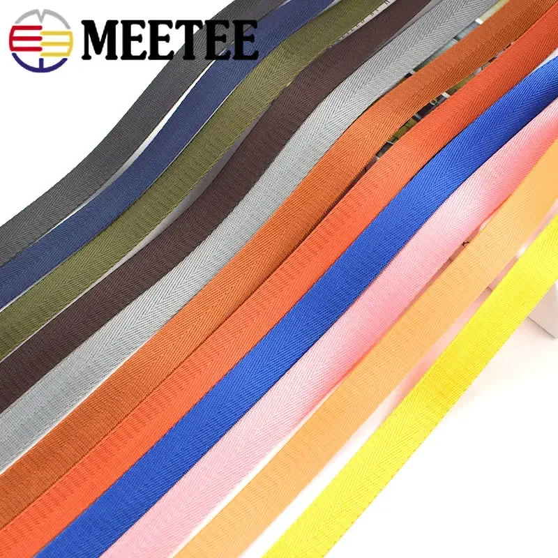 10Meters Nylon Webbing Tape 20mm Ribbon Backpack Strap Seat Band Bias Binding Bag Belt Clothes Craft Sewing Supplies Accessories