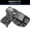 IWB Holster Compatible with Ruger LCP 2 / LCP II Fast Draw Polymer Right Hand Tactical Bags for Men and Women 2