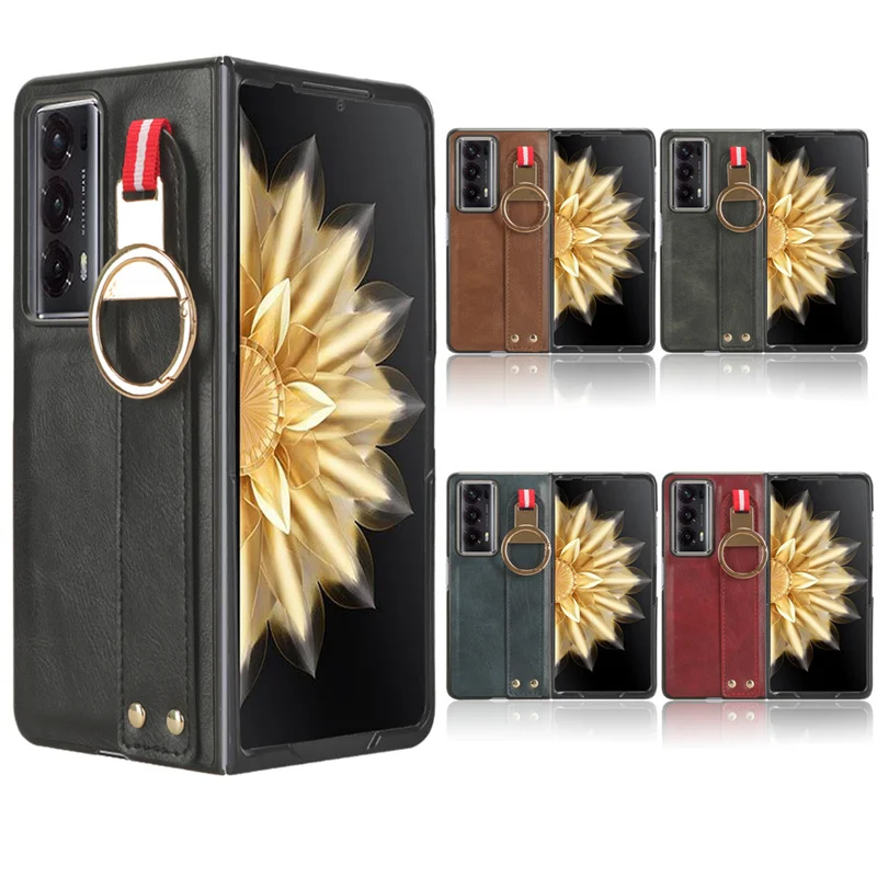 Suit Honor Magic V2 Skin Pu Nuova Custodia Posteriore Con Cinturino Con Cordino Per Custodia Per Telefono Honor Magic V2 Ver-An10