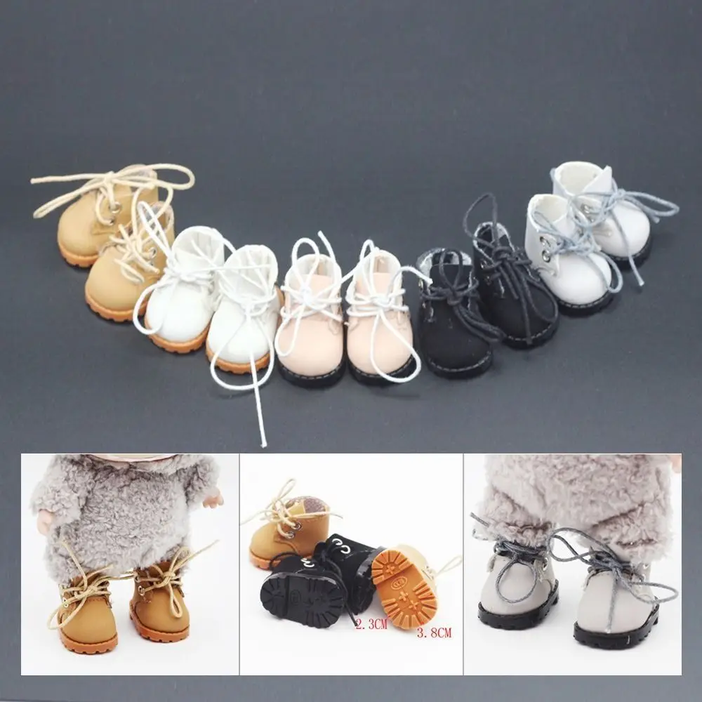 Fashion 3.8CM FOR Shoes Handmade DIY Mini Shoes Replacement Accessories Leather Shoes Cotton