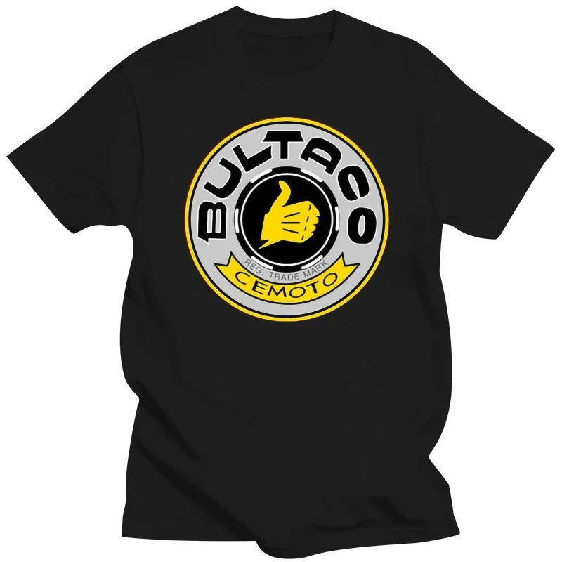 Casual Retro Bultaco Pursang T Shirt Uomo Bultaco Pursang Logo T-Shirt Homme Spainish Moto Tee Super Motor Tee Shirt Hombre