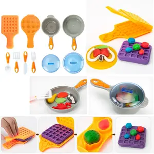 JOYIN 44 Pieces Play Dough Accessories Set for Kids Playdough Tools with Various Plastic Molds Rolling Pins Cutters