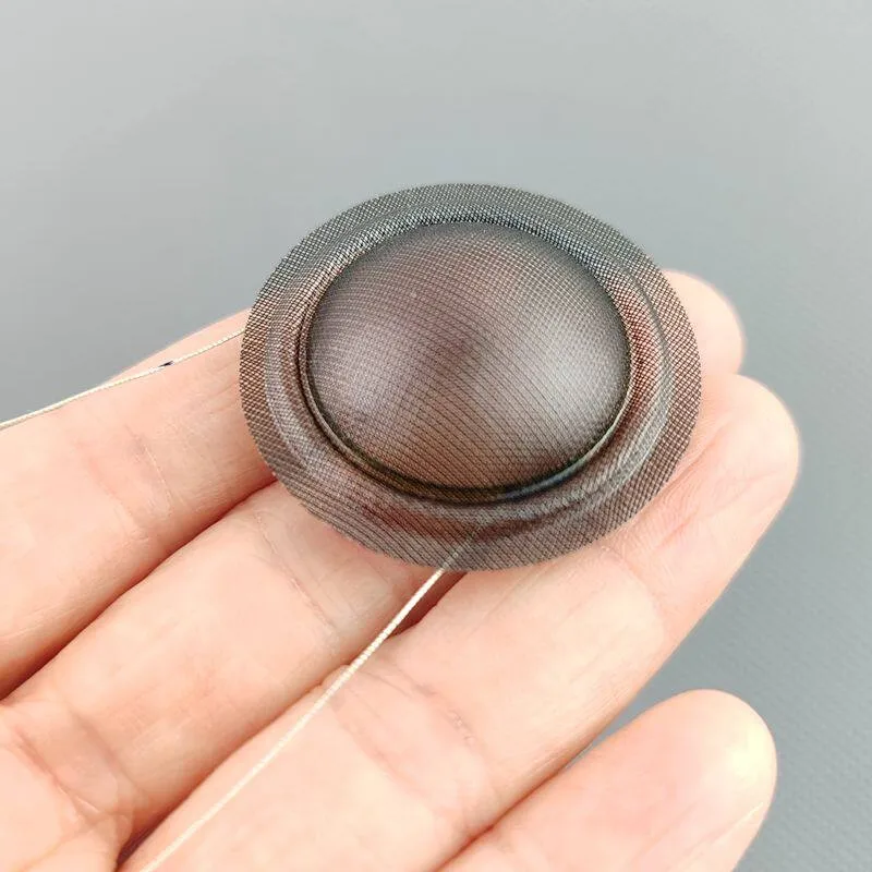 2개 25.5mm 트위터 스피커 보이스 코일 투명 크리스탈 필름 돔 트레블 사운드 다이어프램 코일 4옴