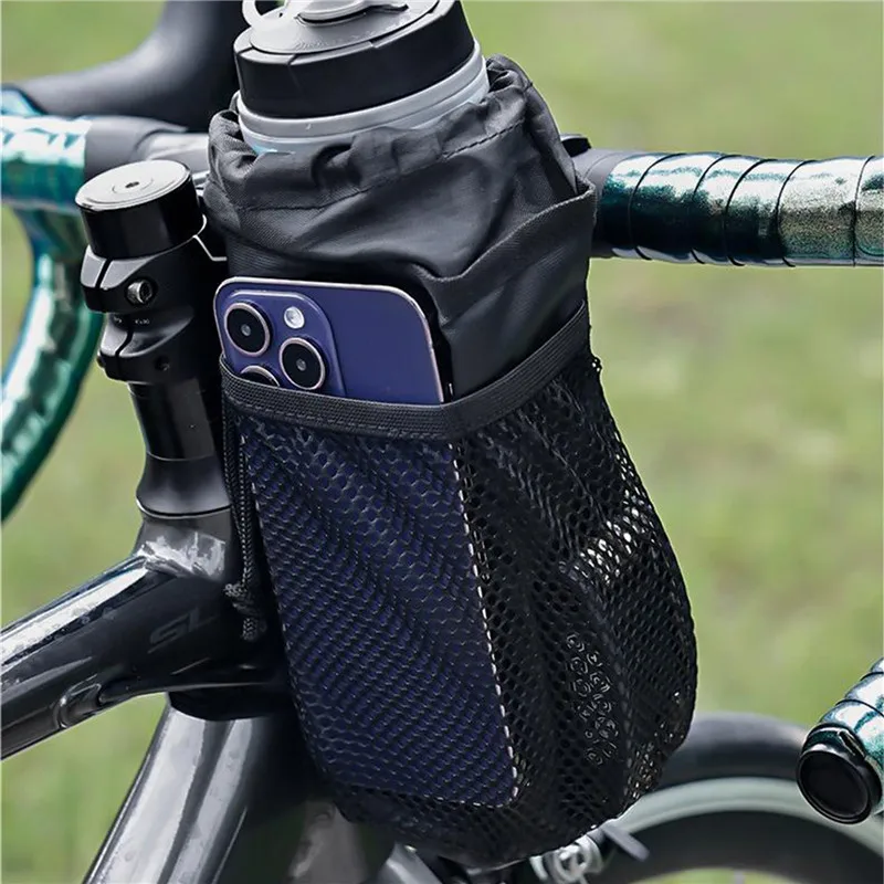 Bicicleta-t-rmica-Bag-com-malha-bolso-bicicleta-Bottle-Holder-guid-o ...