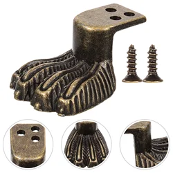 10 Pcs Tiger Sole Support Feet Legs for Vintage Wooden Cases Gift Decores Jewelry Chest Aluminum Alloy Tool