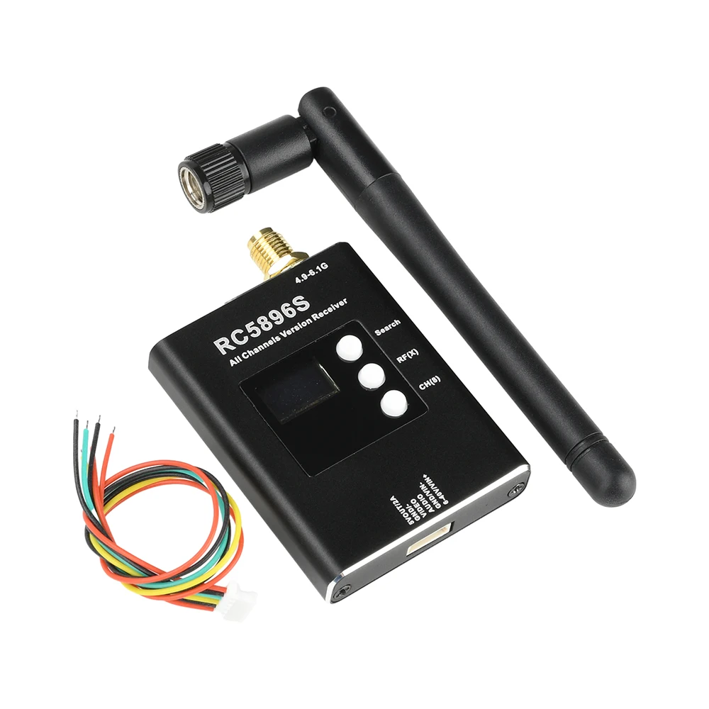 Receptor de Vídeo RC5896S 4.9-6.1GHz 96 Canais FPV