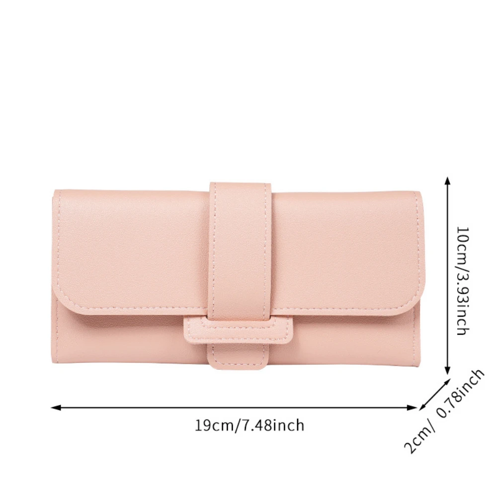 Ladies' wallet long women's size three-fold flip cover Korean version fresh and light student change space multi-functional women wallet