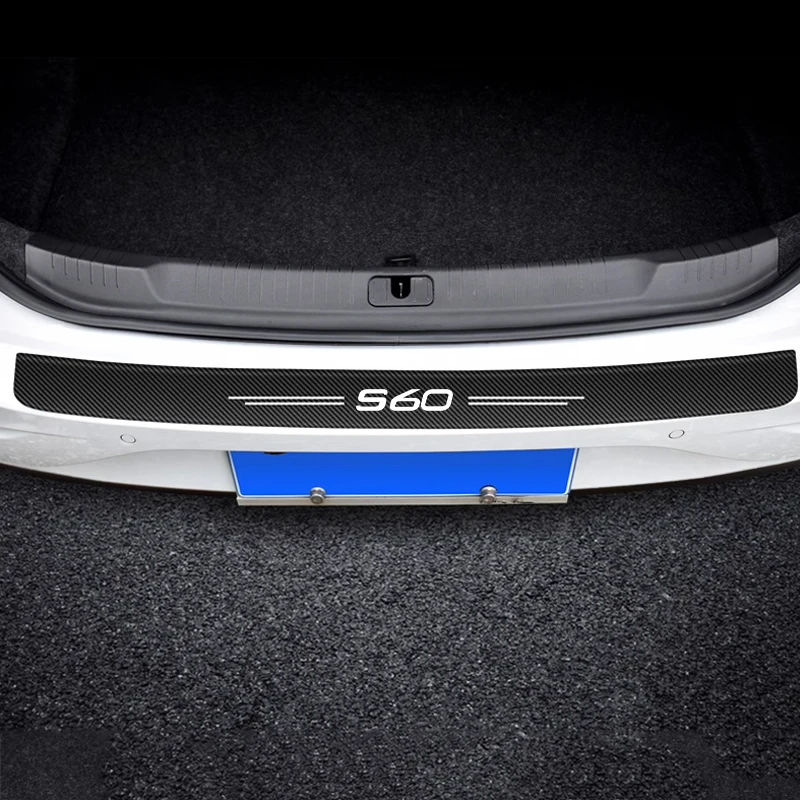 

1 шт., Защитная Наклейка на порог из углеродного волокна для Volvo S60