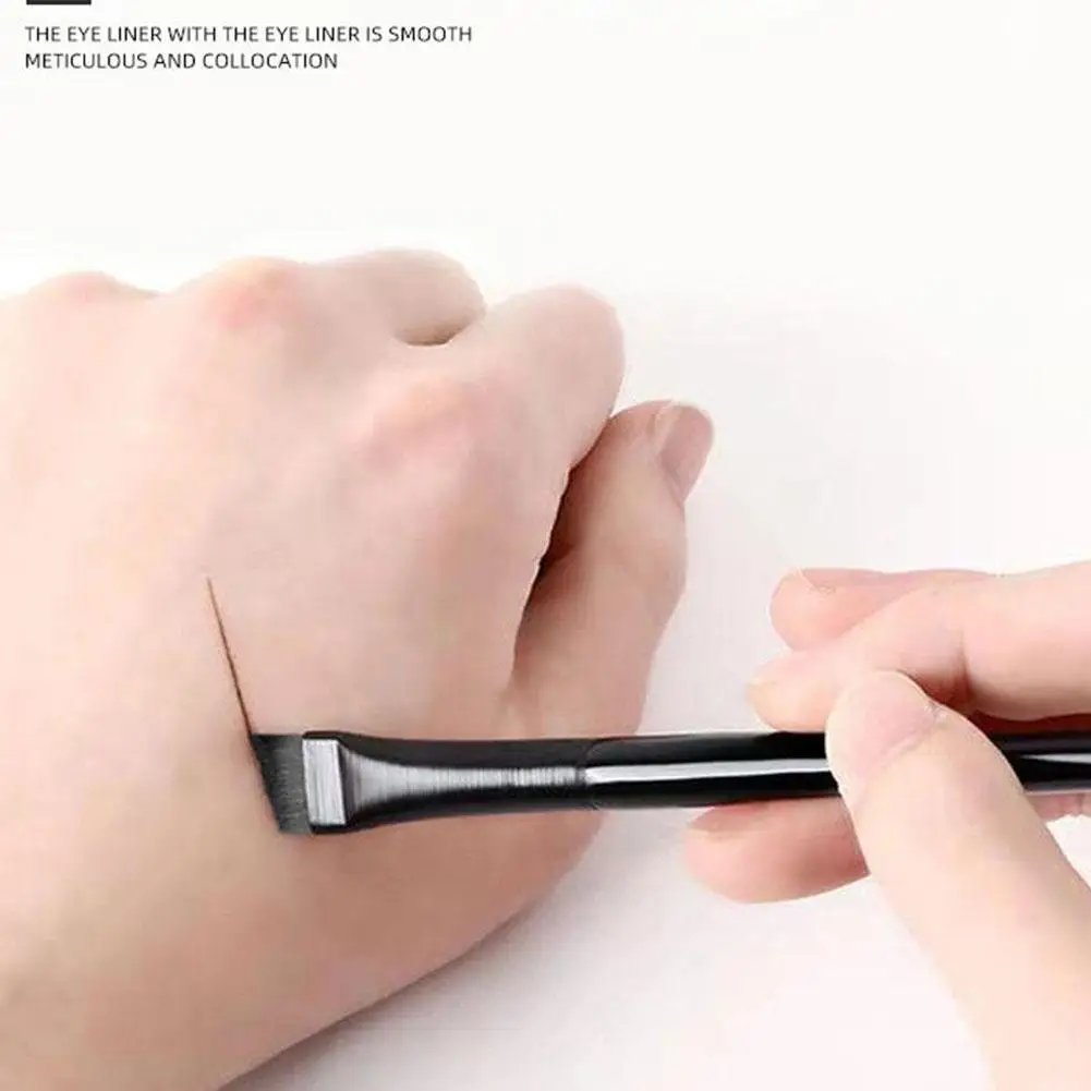 Eyebrow Eyeliner Brush Small Angled Small Angled Eyebrow Cosmetic Liner 1Pcs Brush Make Up Brushes Contour Tools Brow Brush Best Sellers In Beauty & Health