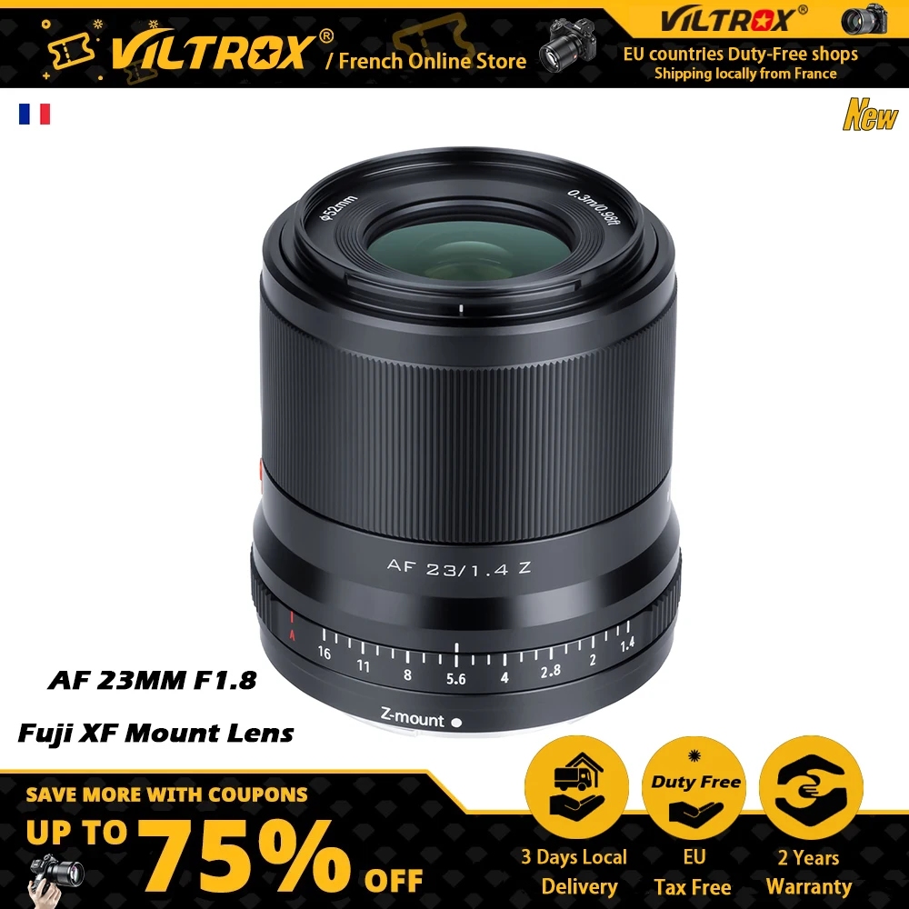 Viltrox Lens 23Mm F1.4 Auto Focus Lens Per Nikon Z Mount Aps-C Z Mount Lens Per Nikon Lens Zfc Z5 Z6 Ii Z6 Z7 Ii Z50 Camera Lens