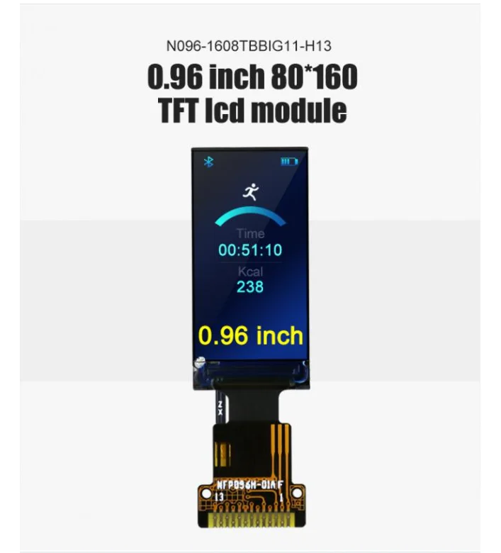 100% Original 0.96 Inch TN Screen TFT Color LCD Display 4