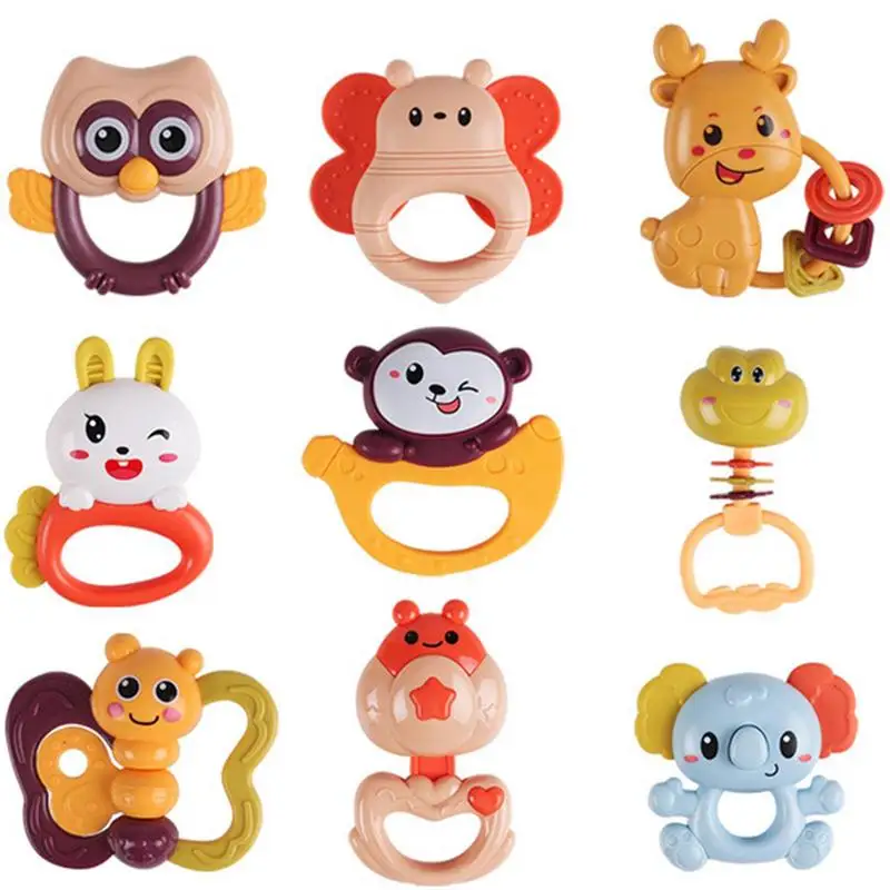 

Sensory Teether Rattle Monkey Infant Teether Shaker Grab And Spin Rattles Toy Baby Rattles Teether Rattles Toys Grab Shaker And